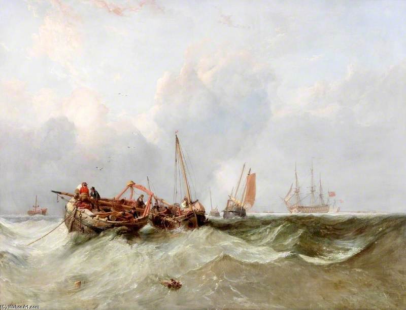The 'chasse Maree' Off The Gull Stream Light, The Downs In The Distance — Clarkson Frederick Stanfield
