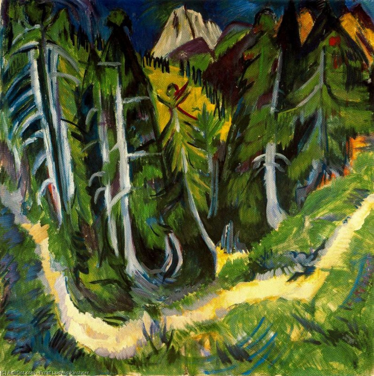 Gola Nel Bosco Di Stafel — Ernst Ludwig Kirchner