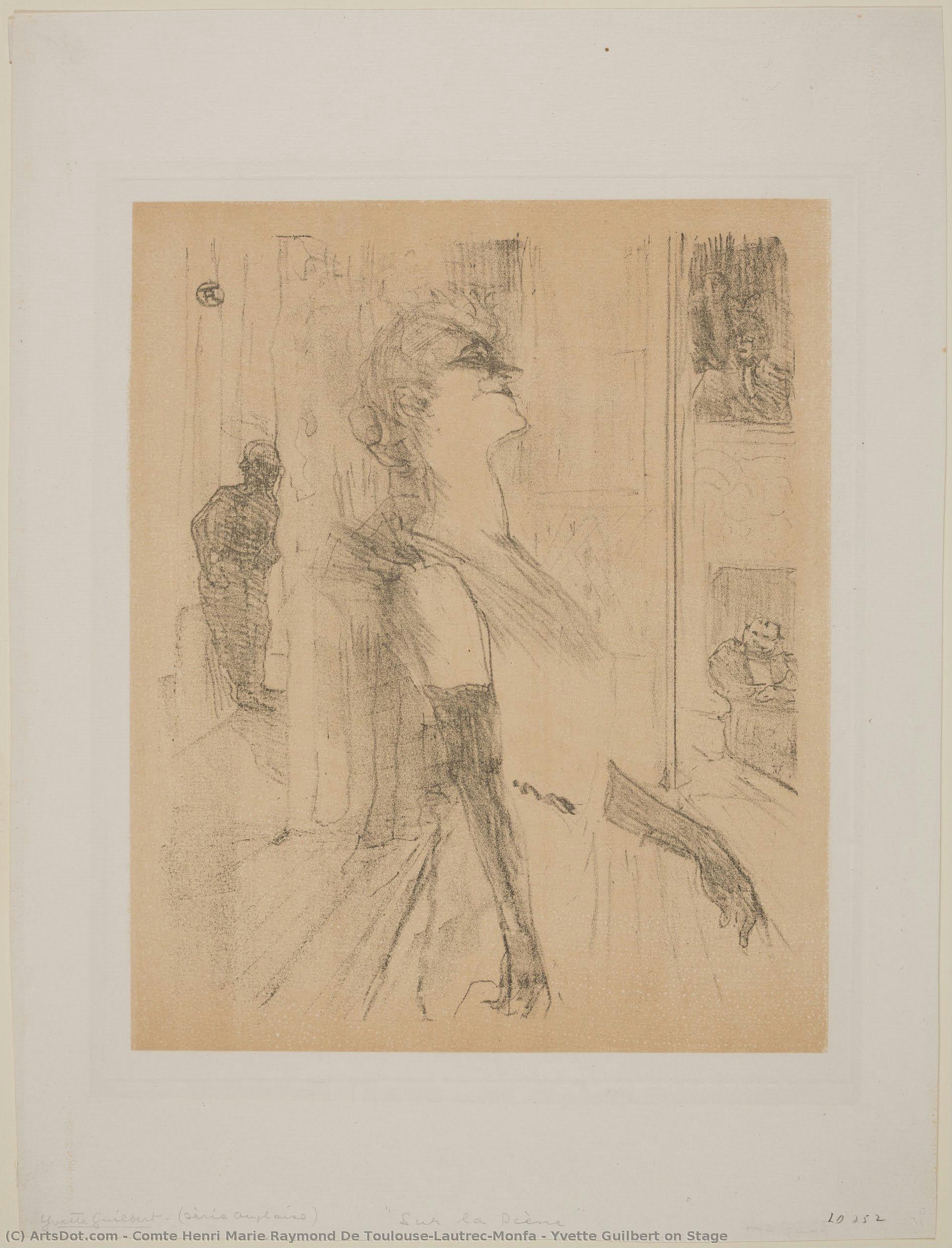 Yvette Guilbert On Stage — Henri De Toulouse-lautrec