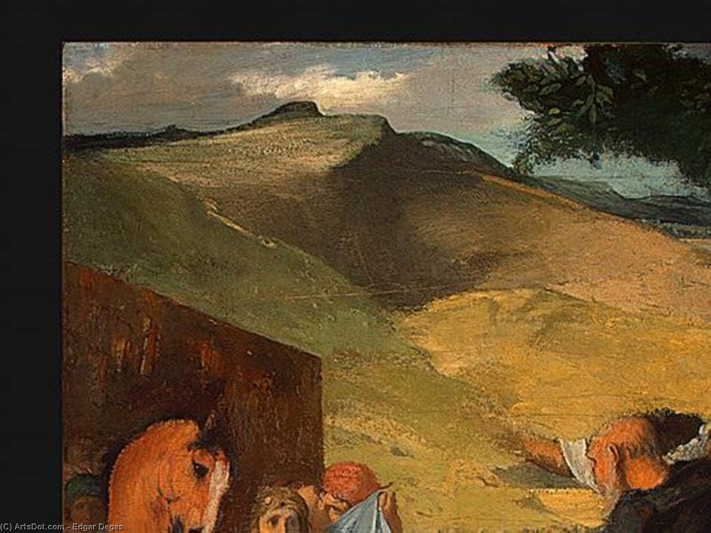 Alexander And Bucephalus (detail) — Edgar Degas
