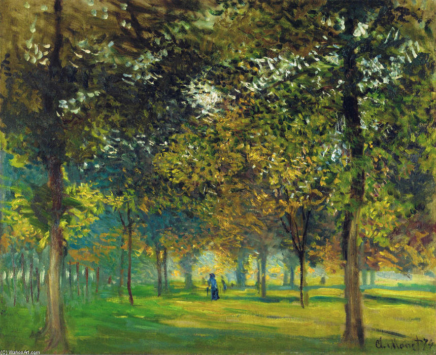 The Allee Du Champ De Foire At Argenteuil — Claude Monet
