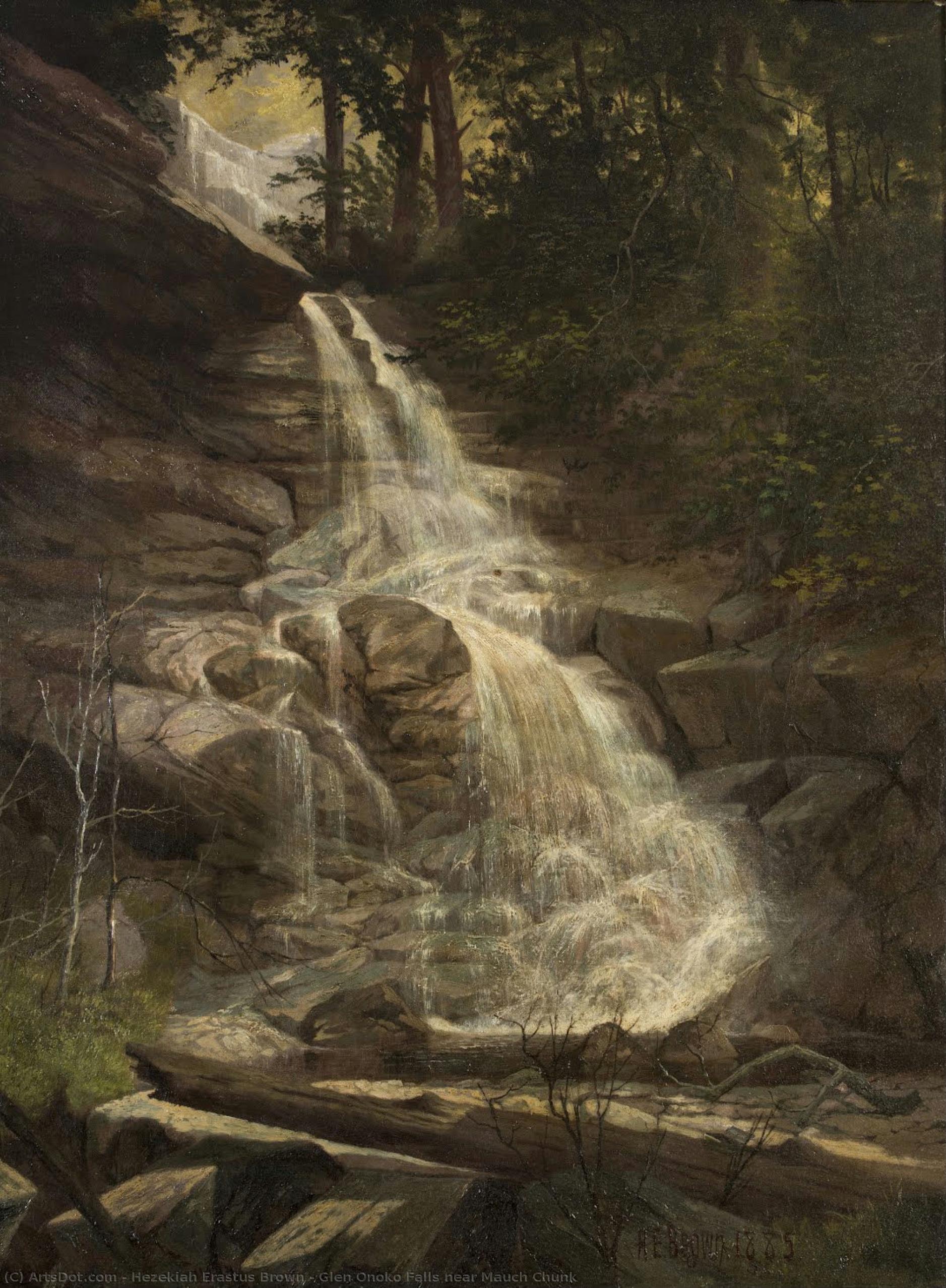 Glen Onoko Falls Near Mauch Chunk — Hezekiah Erastus Brown
