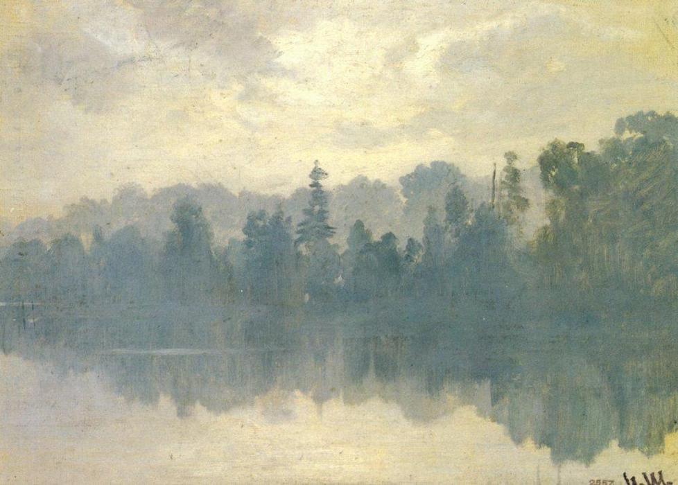 Krestovsky Island Shrouded In Mist — Ivan Ivanovich Shishkin