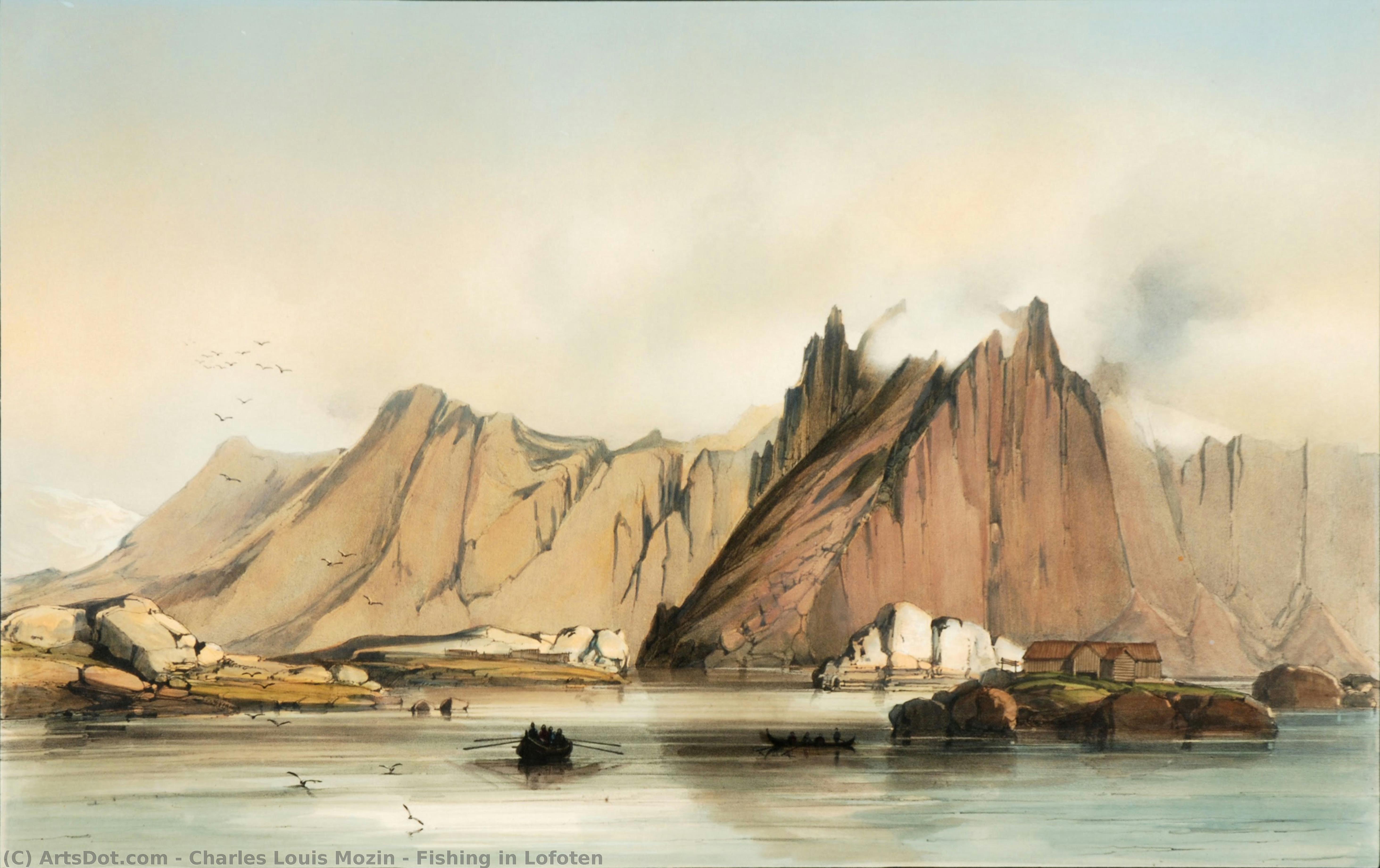 Fishing In Lofoten — Charles Louis Mozin