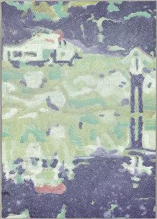 Screaming Cop (echo Lake) — Peter Doig