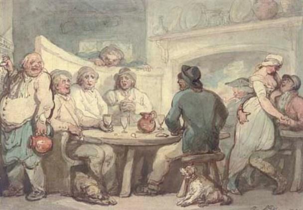 A Tavern Scene — Thomas Rowlandson