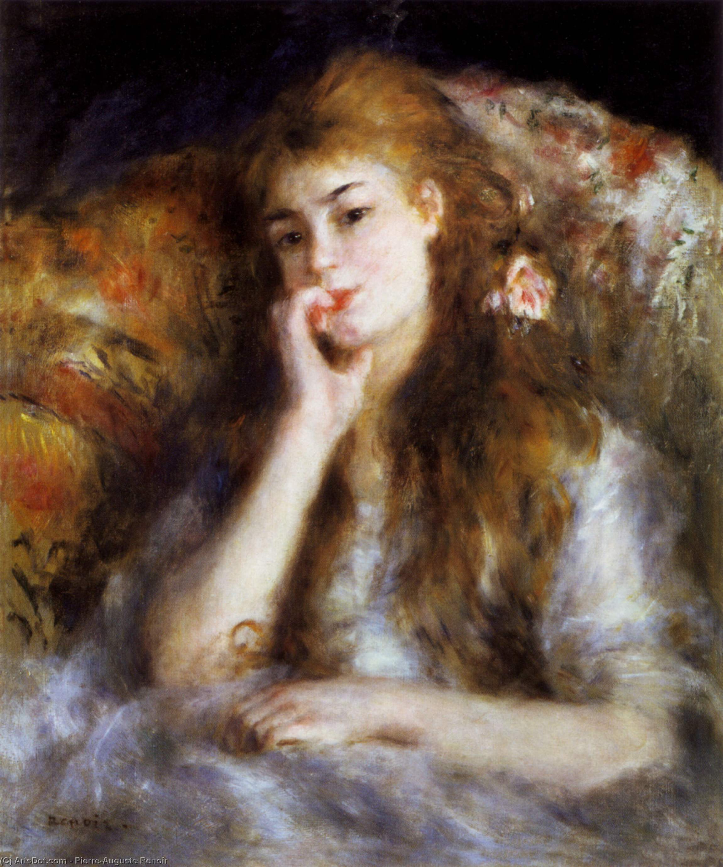 The Thinker (also Known As Seated Young Woman) — Pierre-auguste Renoir