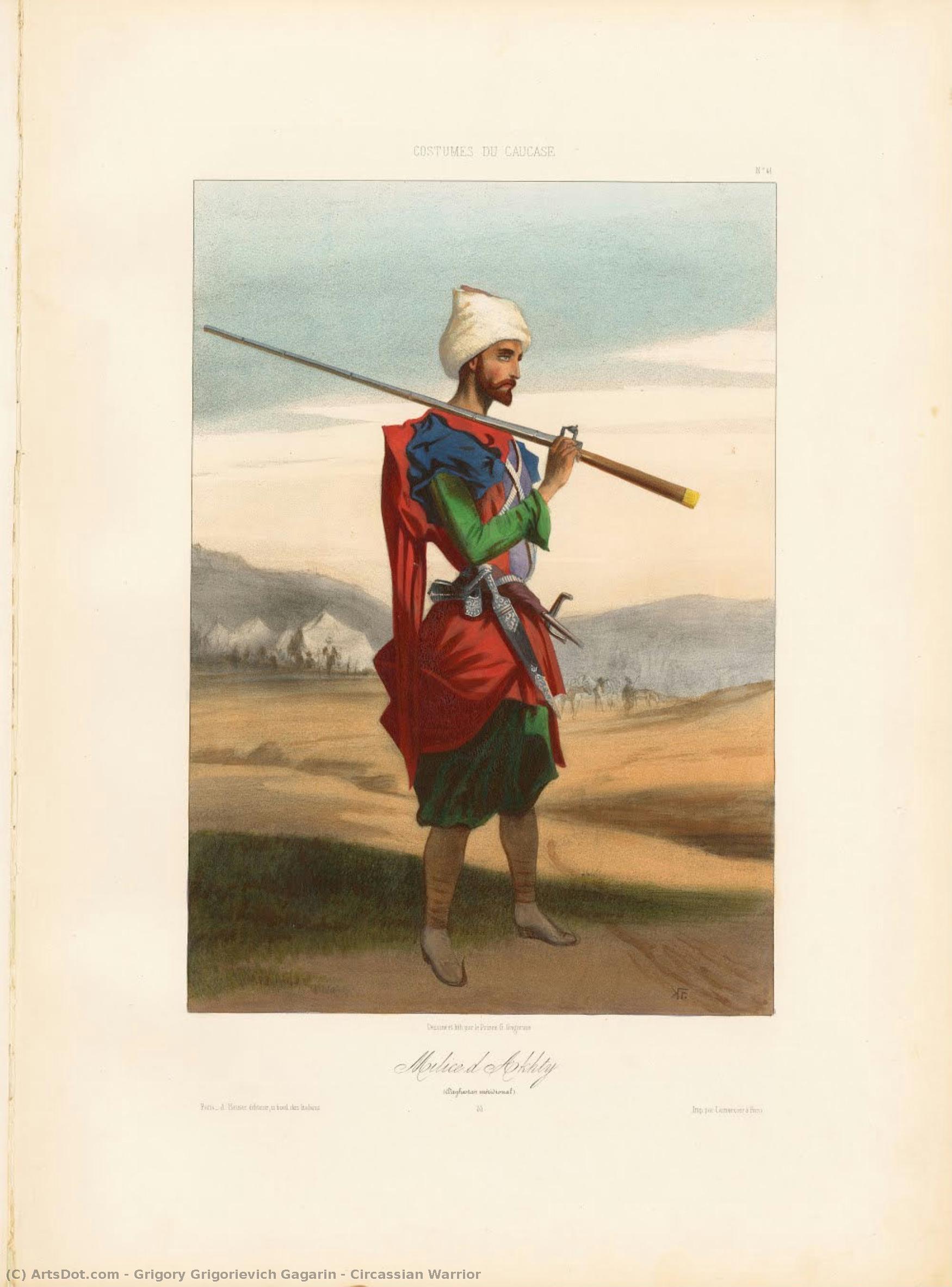 Circassian Warrior — Grigory Grigorievich Gagarin
