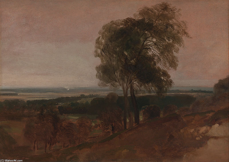 Landscape Study At Sunset — Peter De Wint