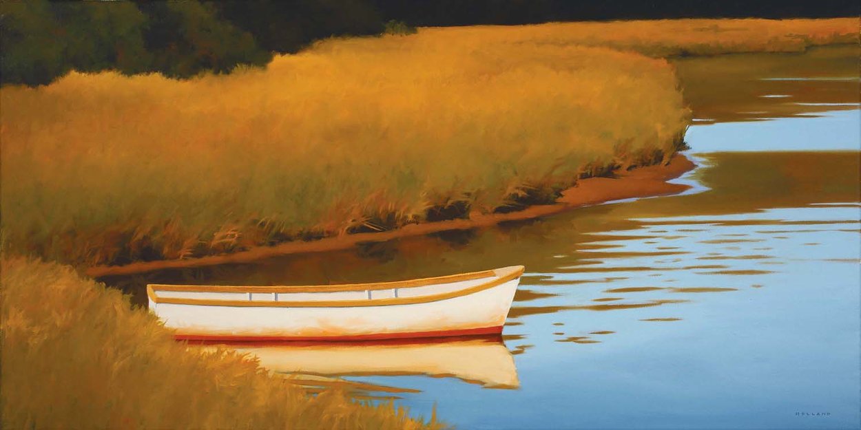 Rowboat And Reeds — James Netherlands