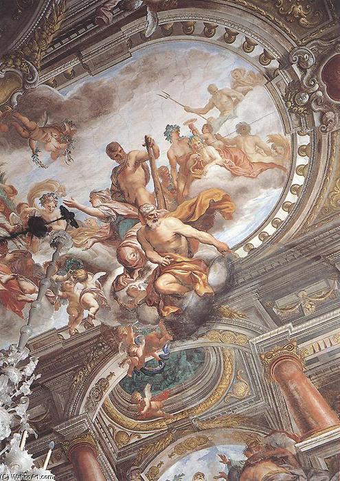 Janus And Hercule With Peace — Domenico Piola