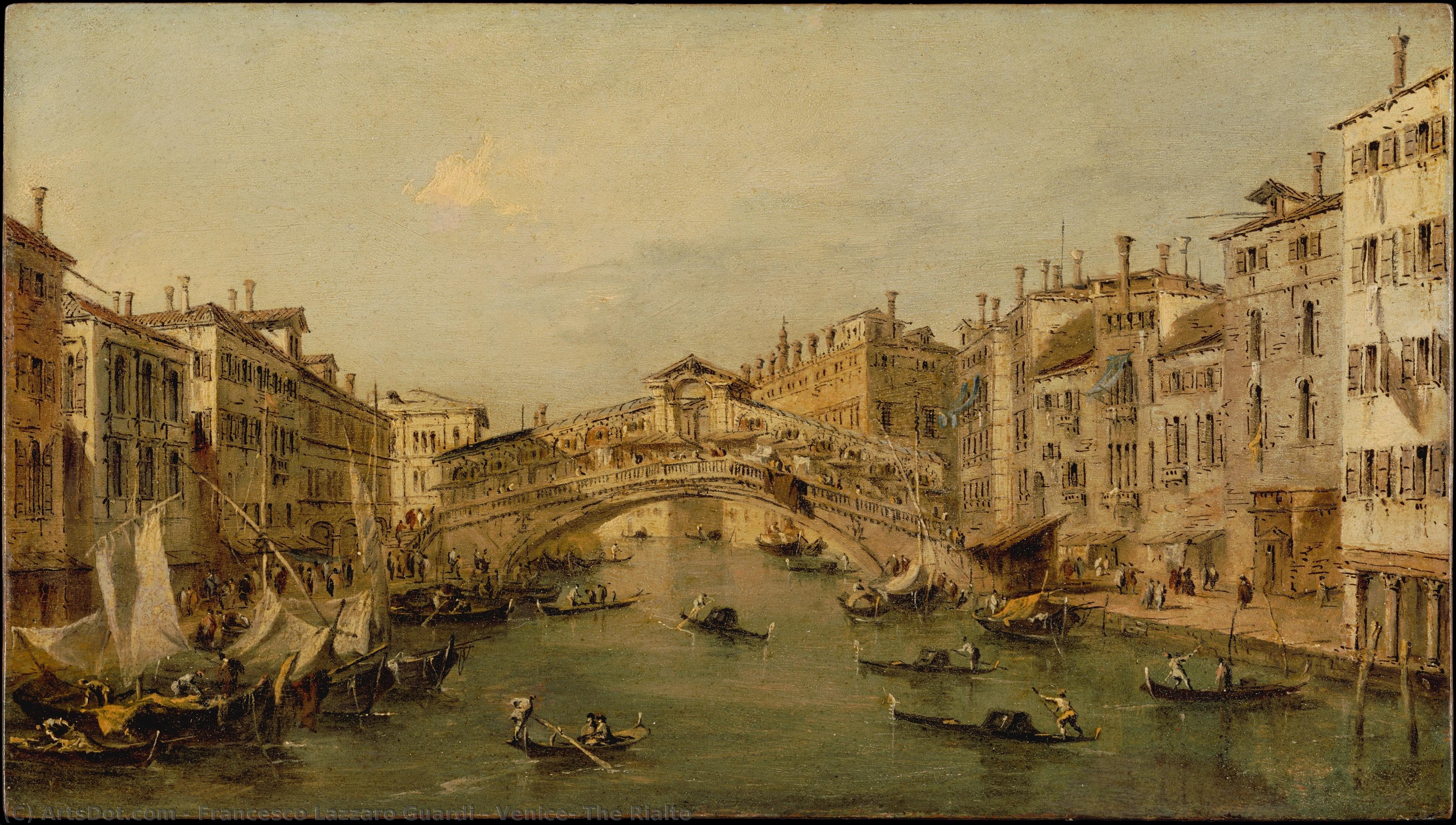 Venice: The Rialto — Francesco Lazzaro Guardi