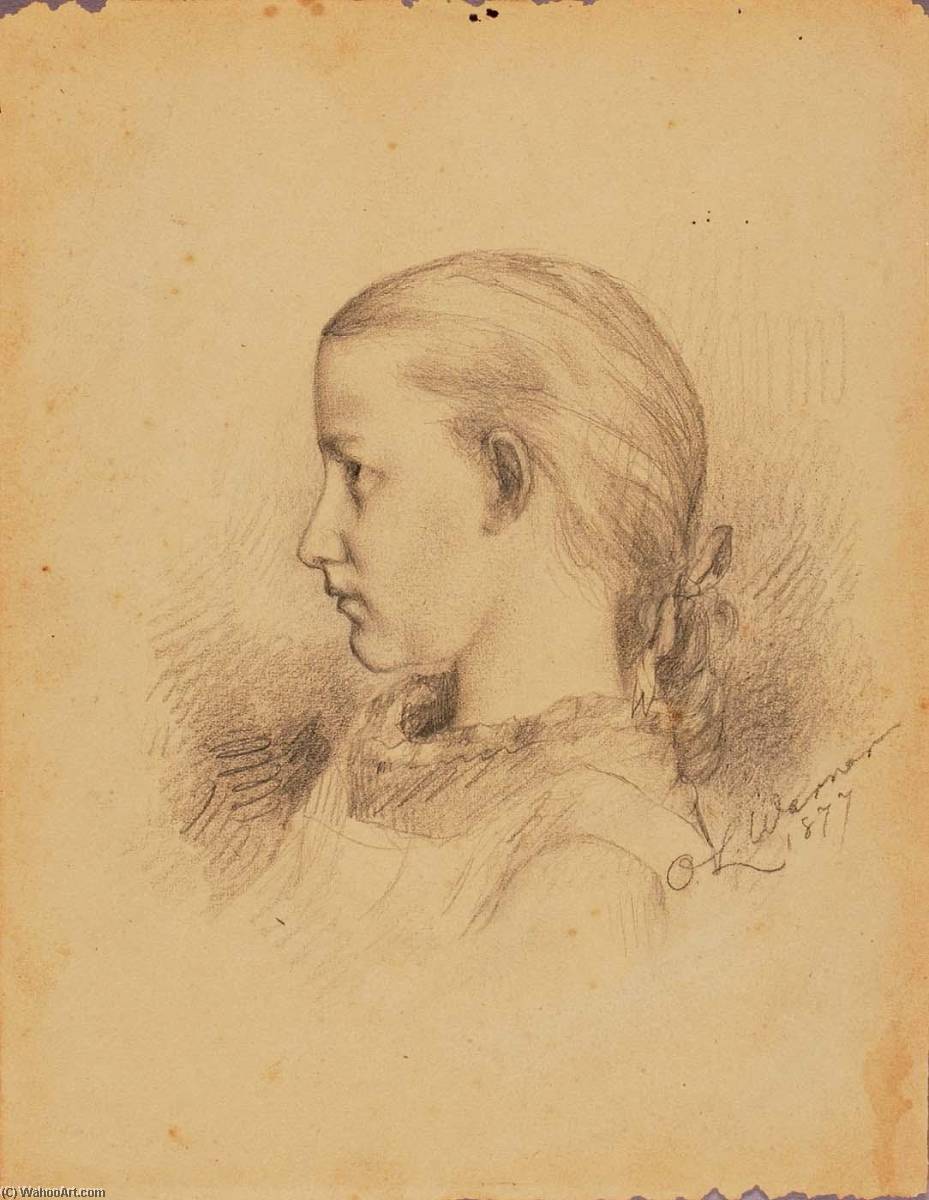 Portrait Of Carrie Elliott Warner — Olin Levi Warner