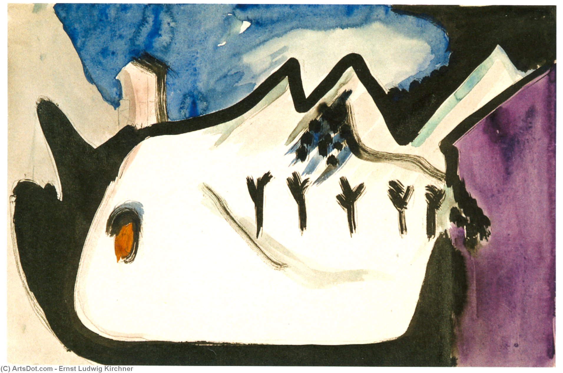 Snowy Landscape — Ernst Ludwig Kirchner