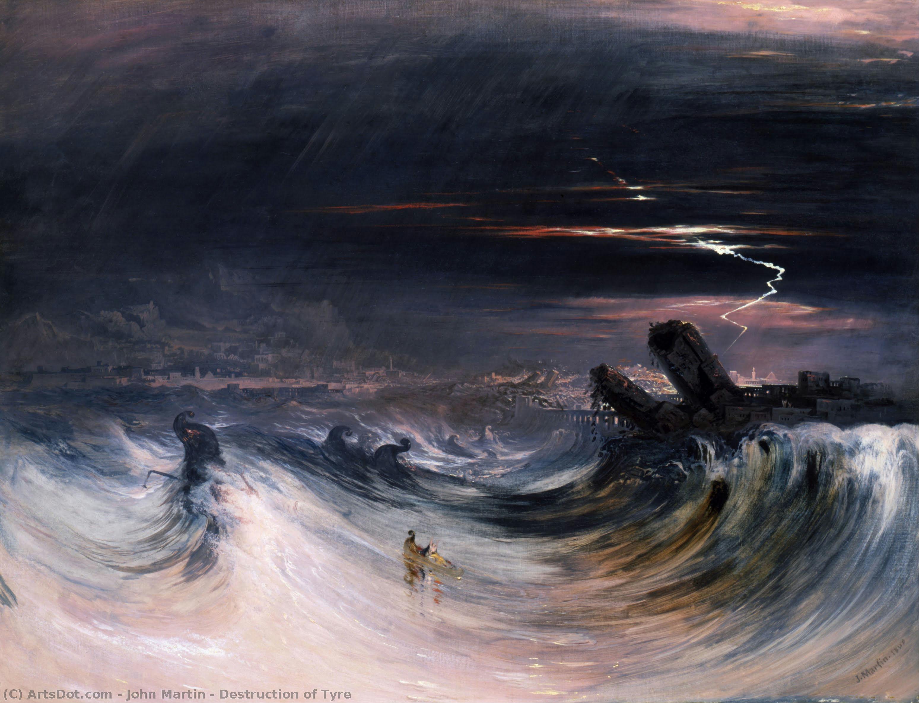 Destruction Of Tyre — John Martin