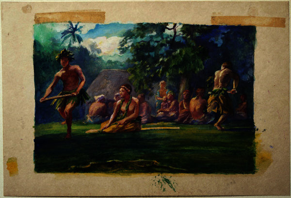 South Sea Dance, Samoa — John La Farge