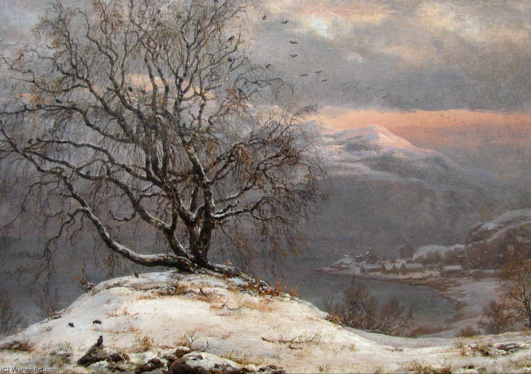 Slindebirken, Vinter — Johan Christian Claussen Dahl