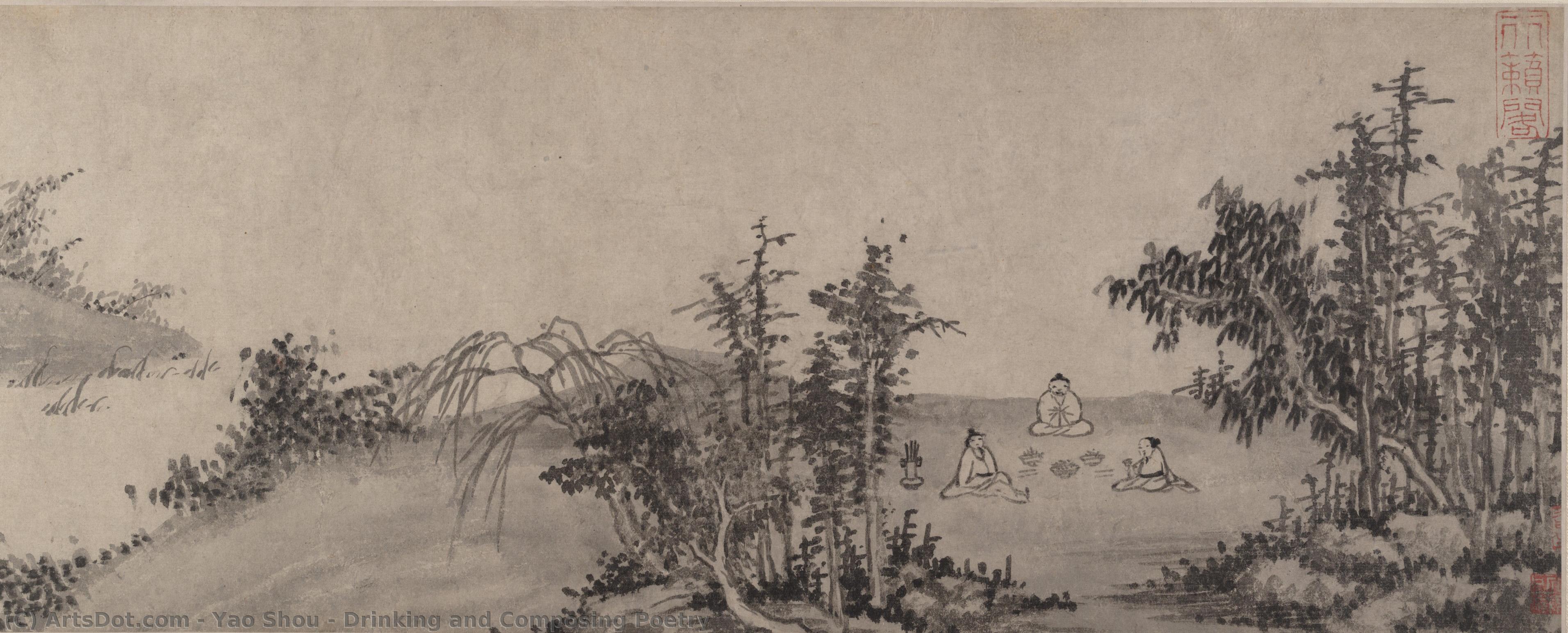 Drinking And Composing Poetry — Yao Shou