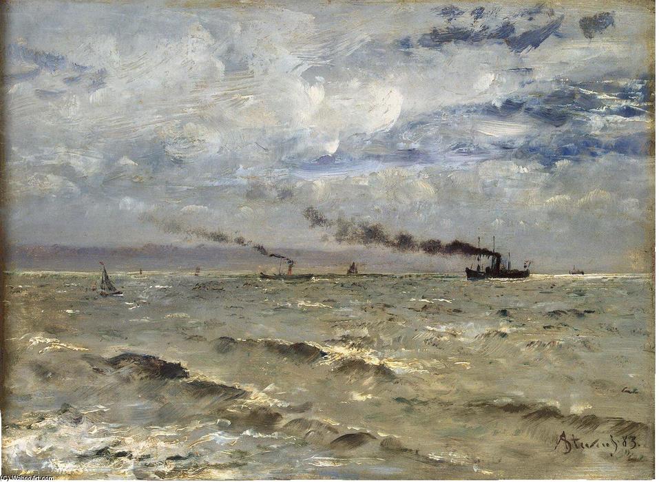 The Sea With Ships — Alfred Stevens
