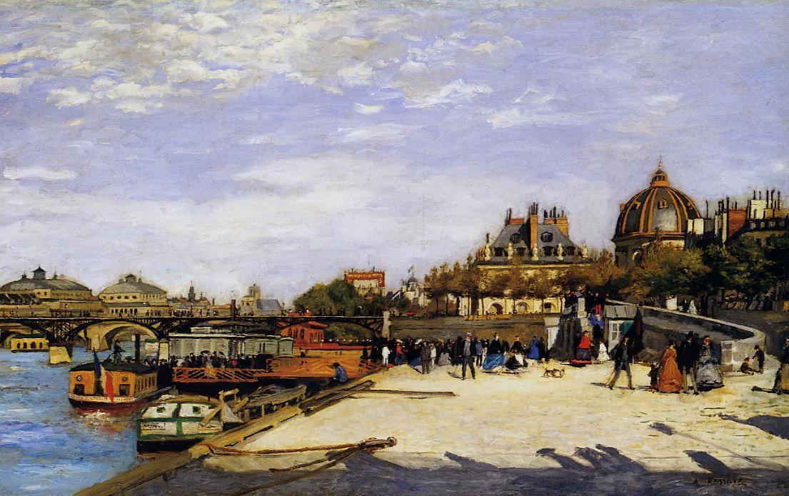 The Pont Des Arts And The Institut De France — Pierre-auguste Renoir