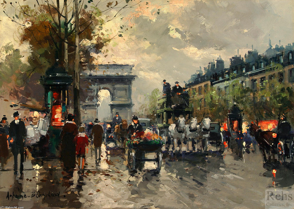 Champs Elysees, Arc De Triomphe — Antoine Blanchard (marcel Masson)