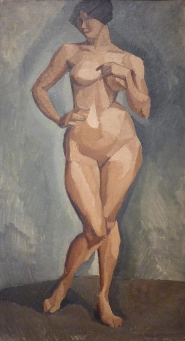 Standing Nude From The Front — Roger De La Fresnaye