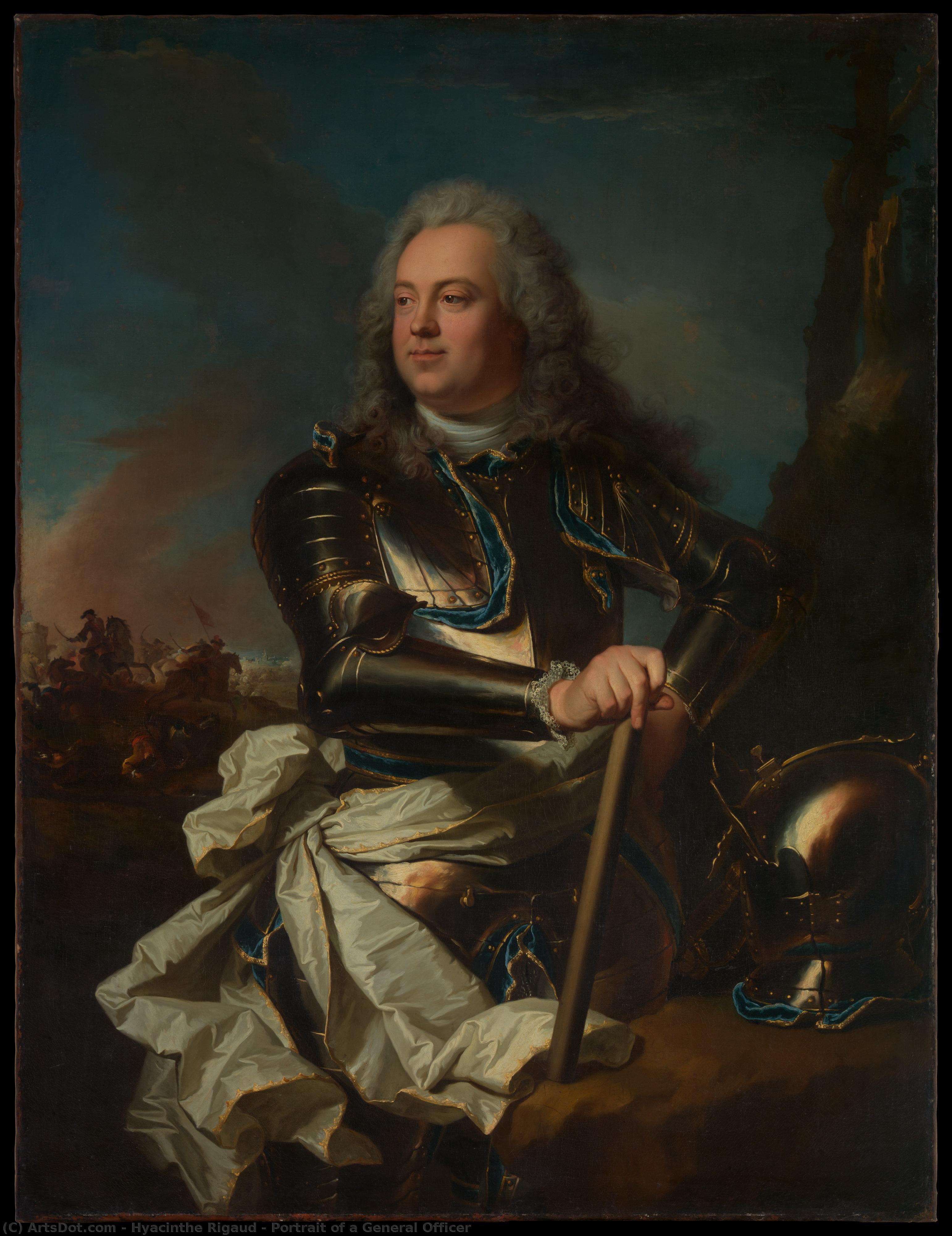 Portrait Of A General Officer — Hyacinthe Rigaud