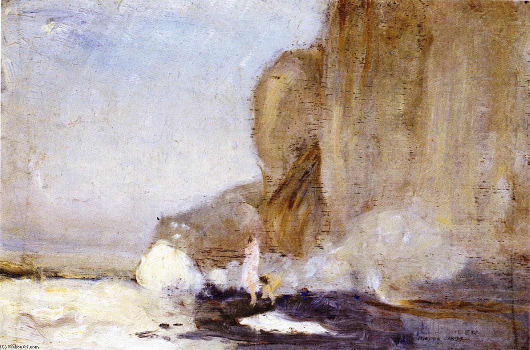 Figures On A Arocky Promontory, Dieppe — Charles Edward Conder