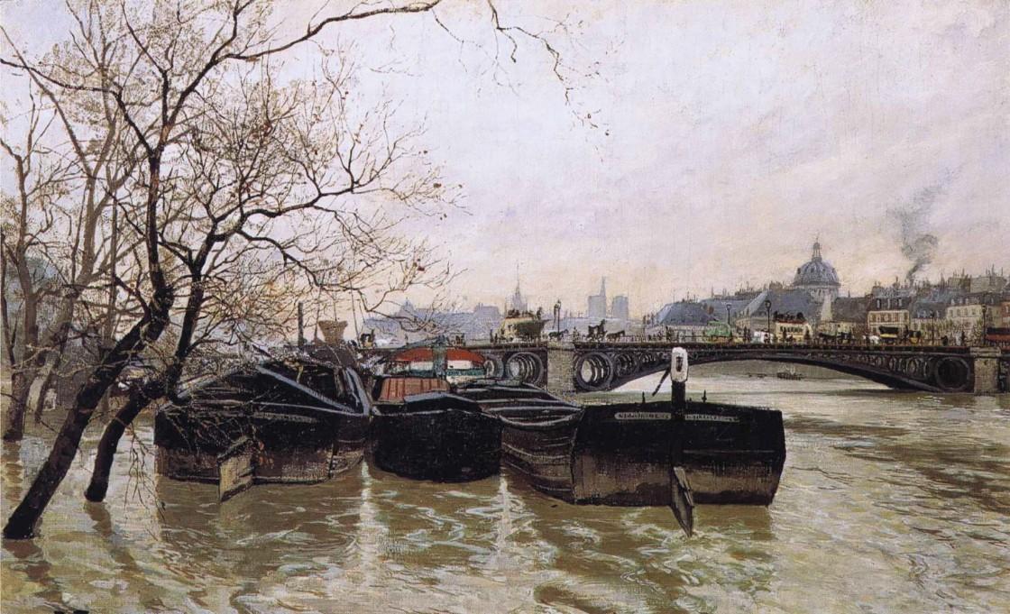 Flooding By The Seine — Frits Thaulow