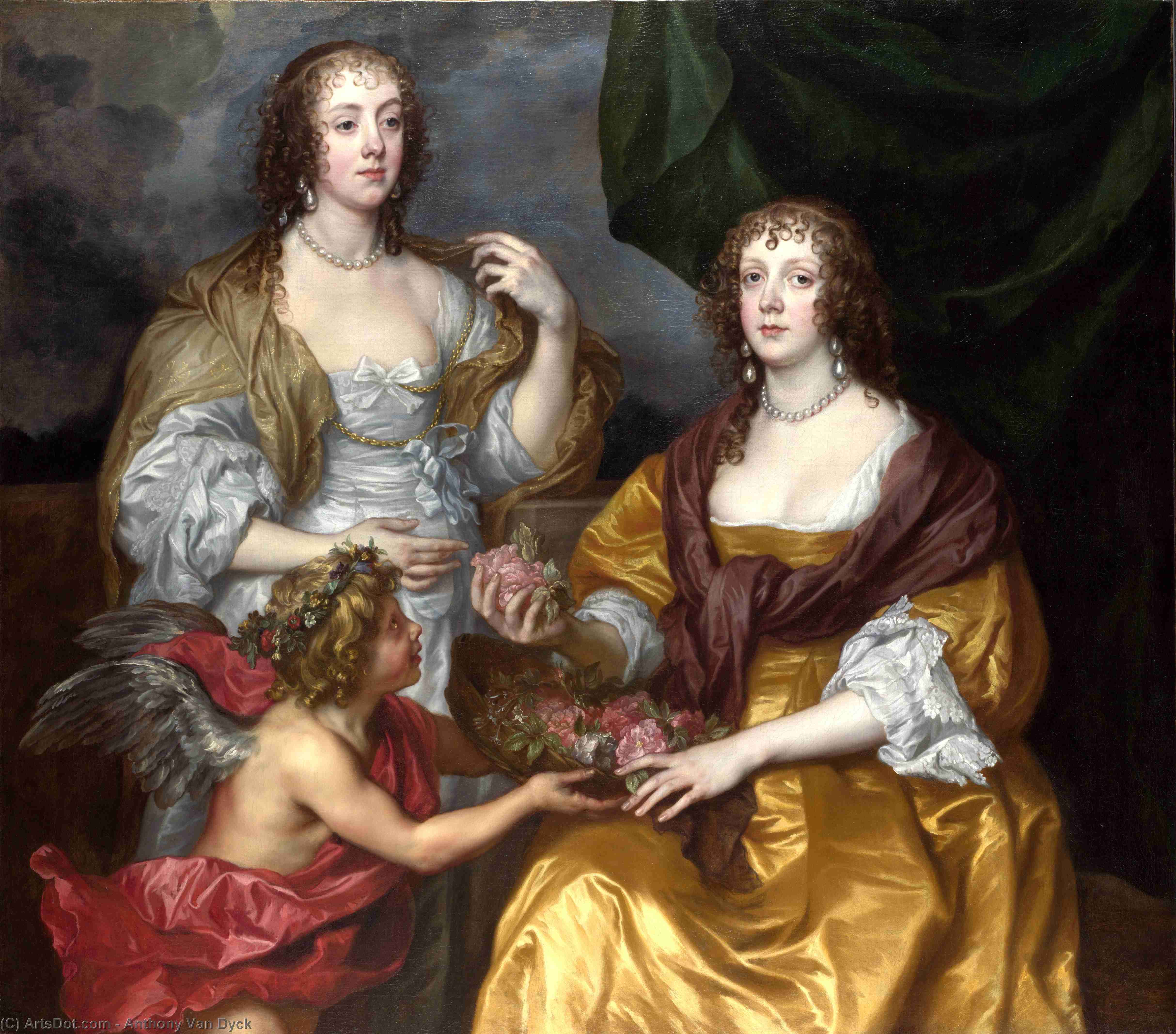 Lady Elizabeth Thimbelby And Her Sister — Sir Anthony Van Dyck