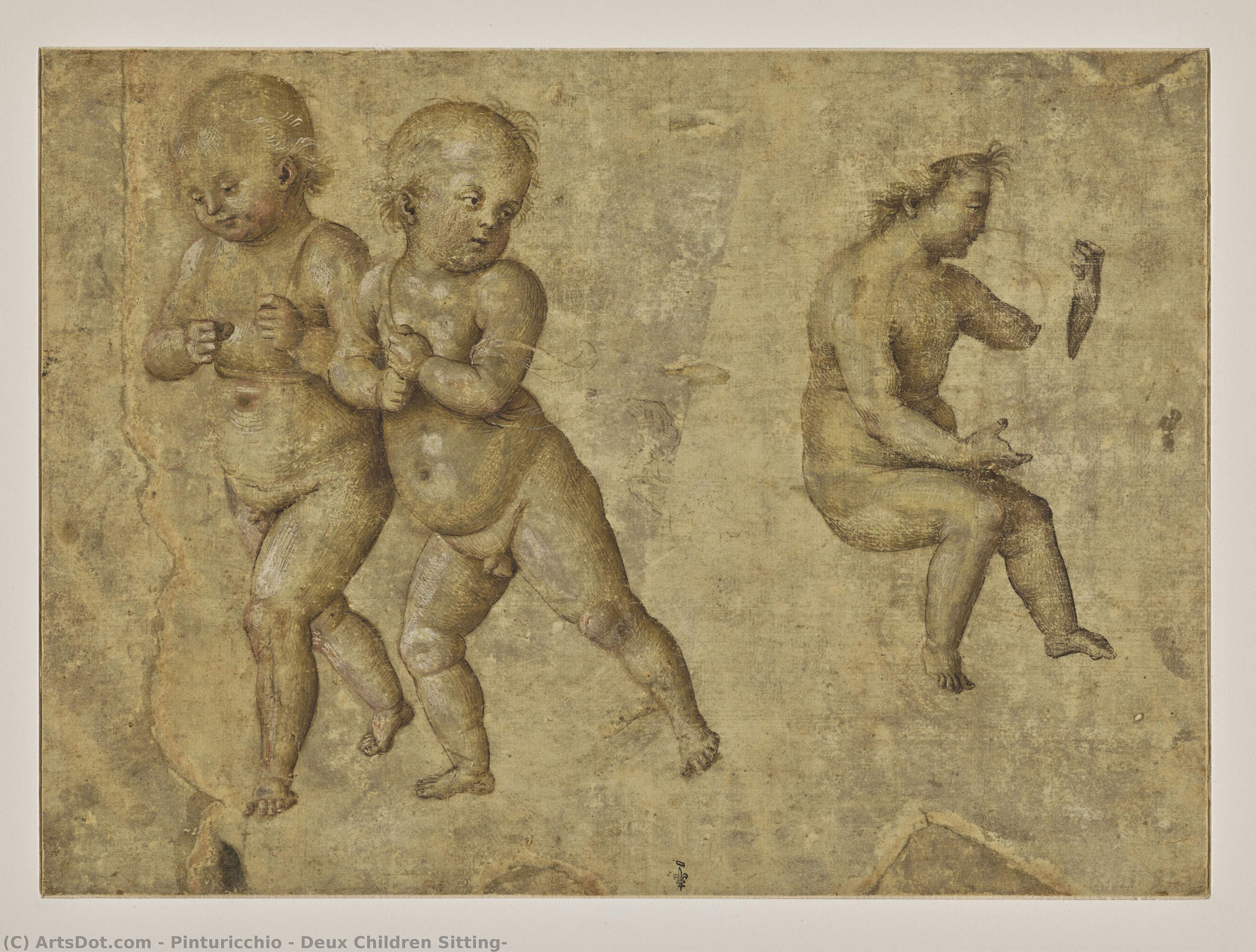 Deux Children Sitting, — Pinturicchio