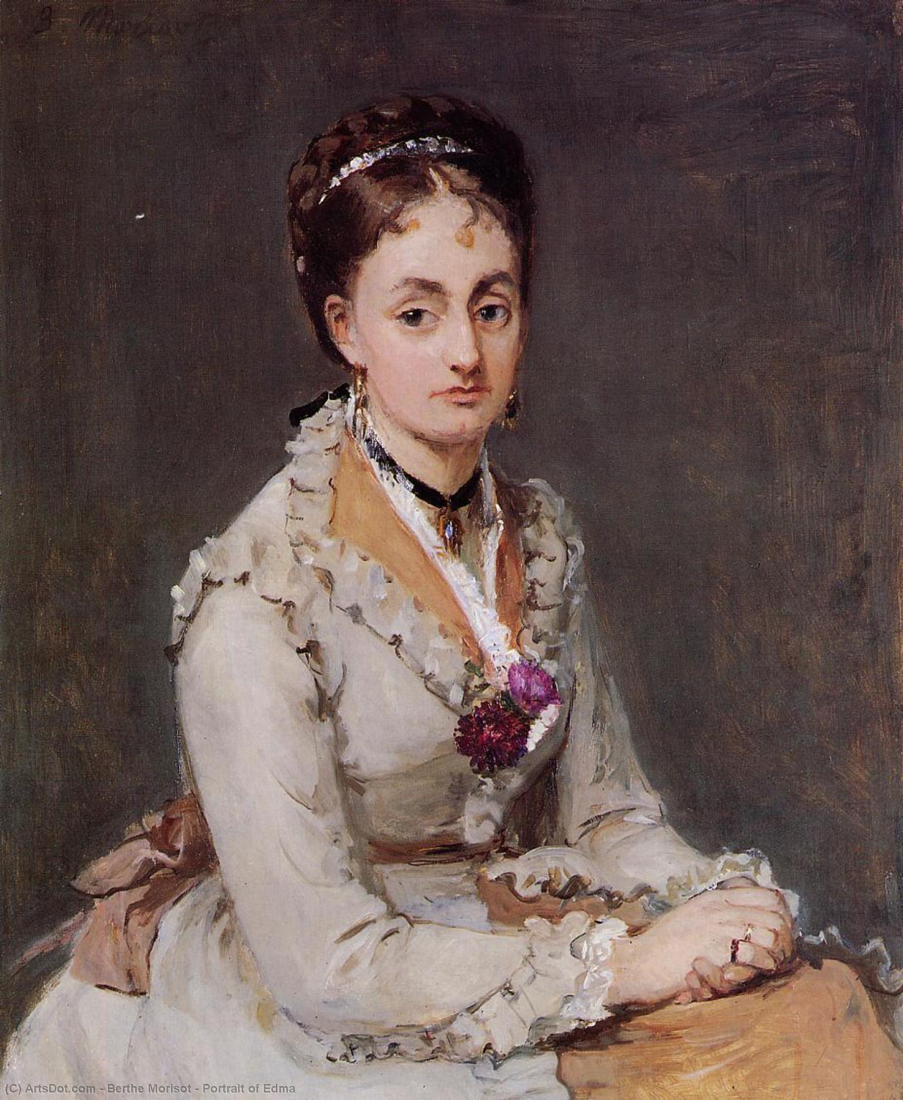 Portrait Of Edma — Berthe Morisot