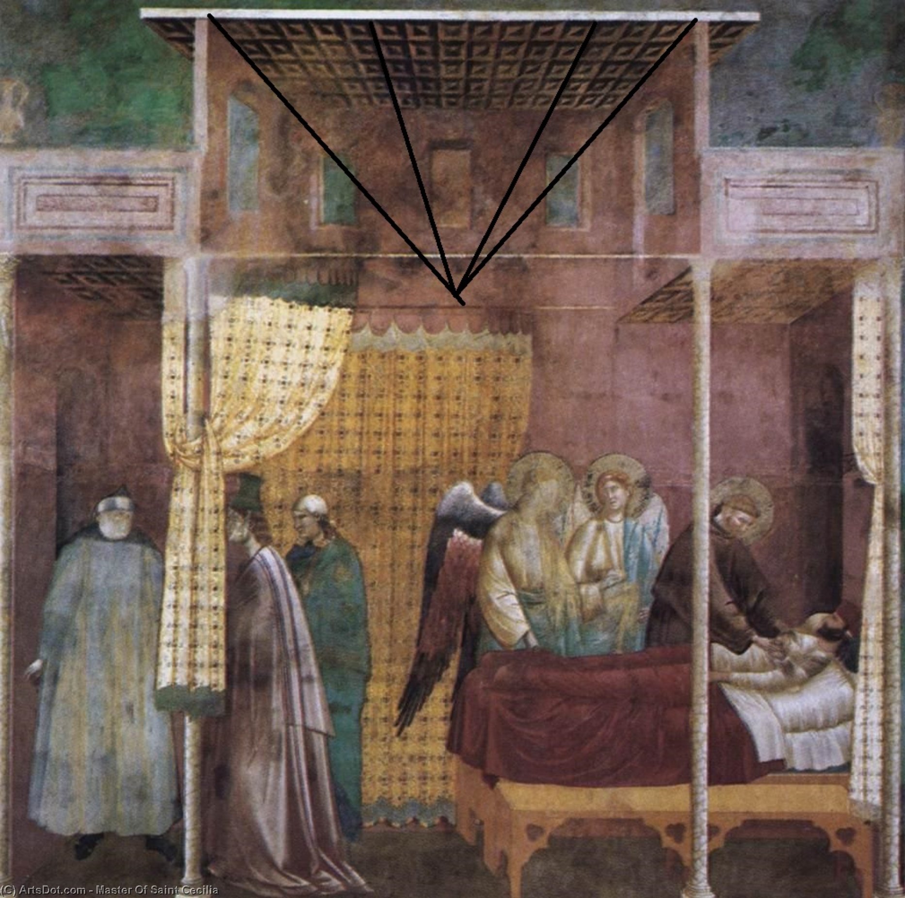 Legend Of St Francis: 26. The Healing Of A Devotee Of The Saint — Master Of Saint Cecilia