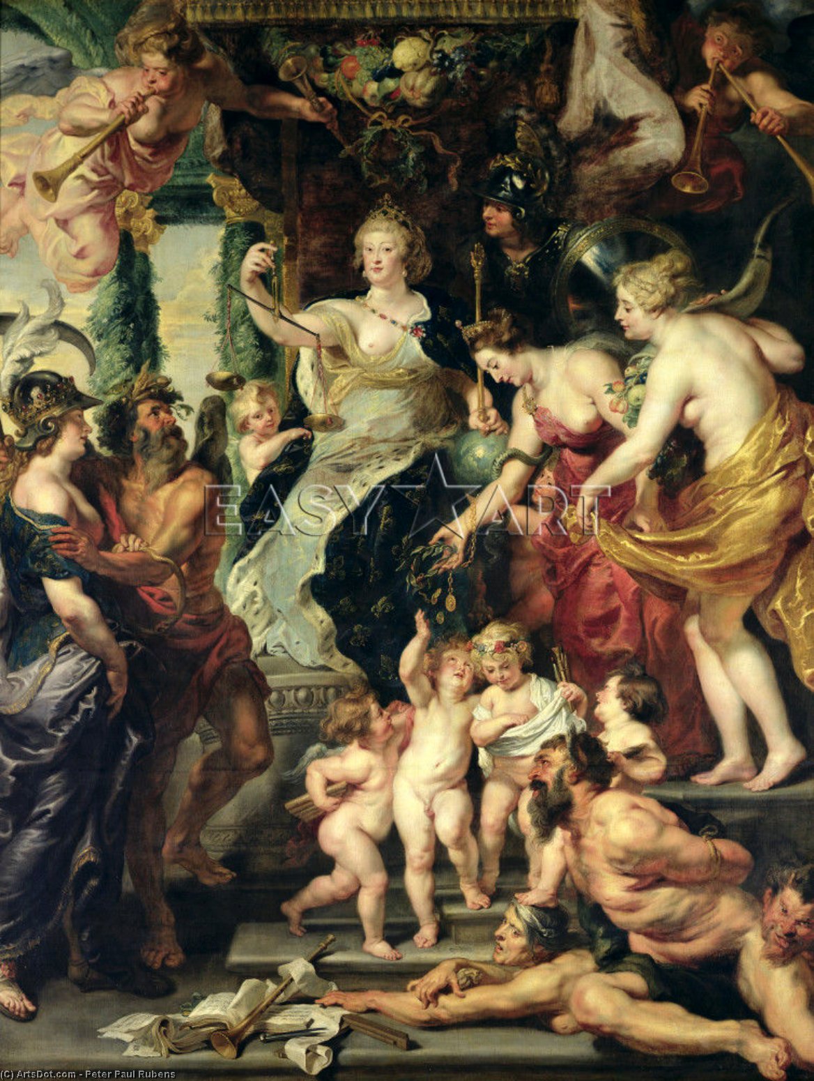 The Happiness Of The Regency Louvre — Peter Paul Rubens