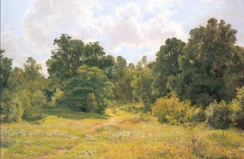 Deciduous Forest Edge (etude) — Ivan Ivanovich Shishkin