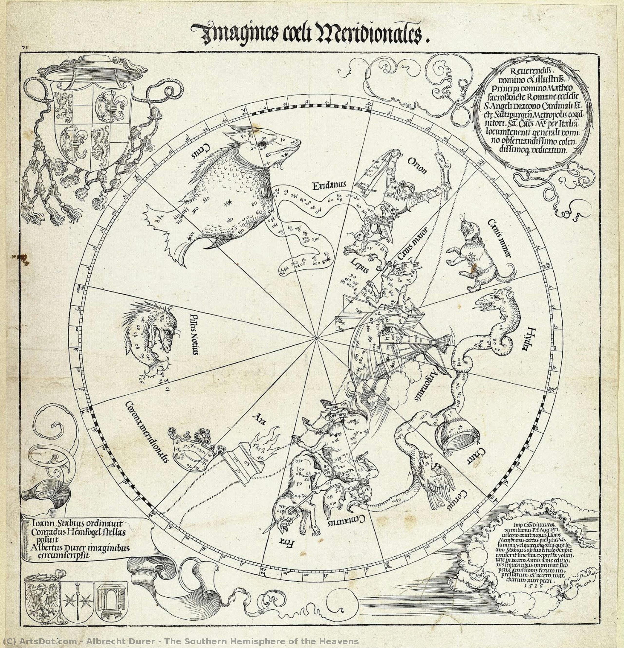 The Southern Hemisphere Of The Heavens — Albrecht Dürer