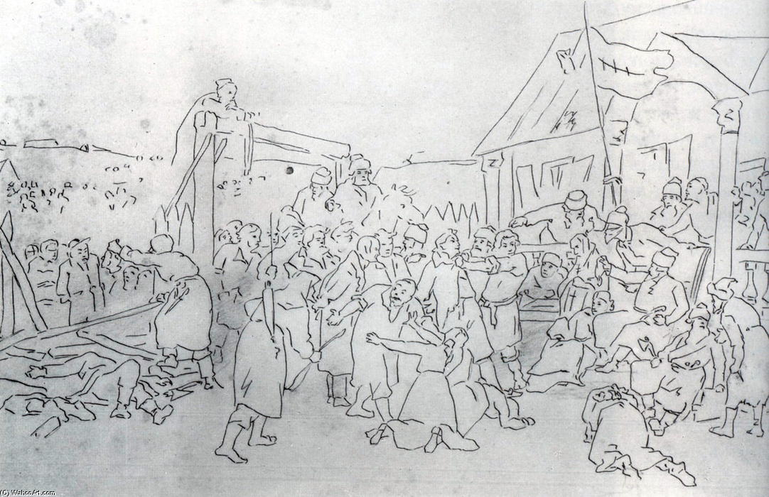 Court Pugacheva — Vasily Grigoryevich Perov