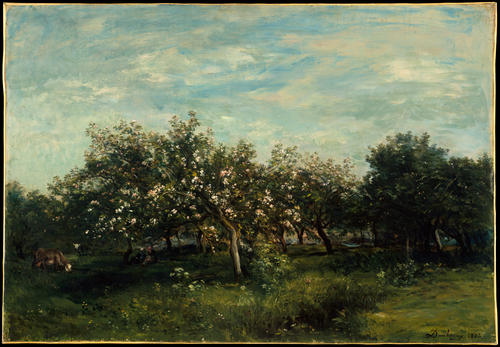 Apple Blossoms — Charles-françois Daubigny