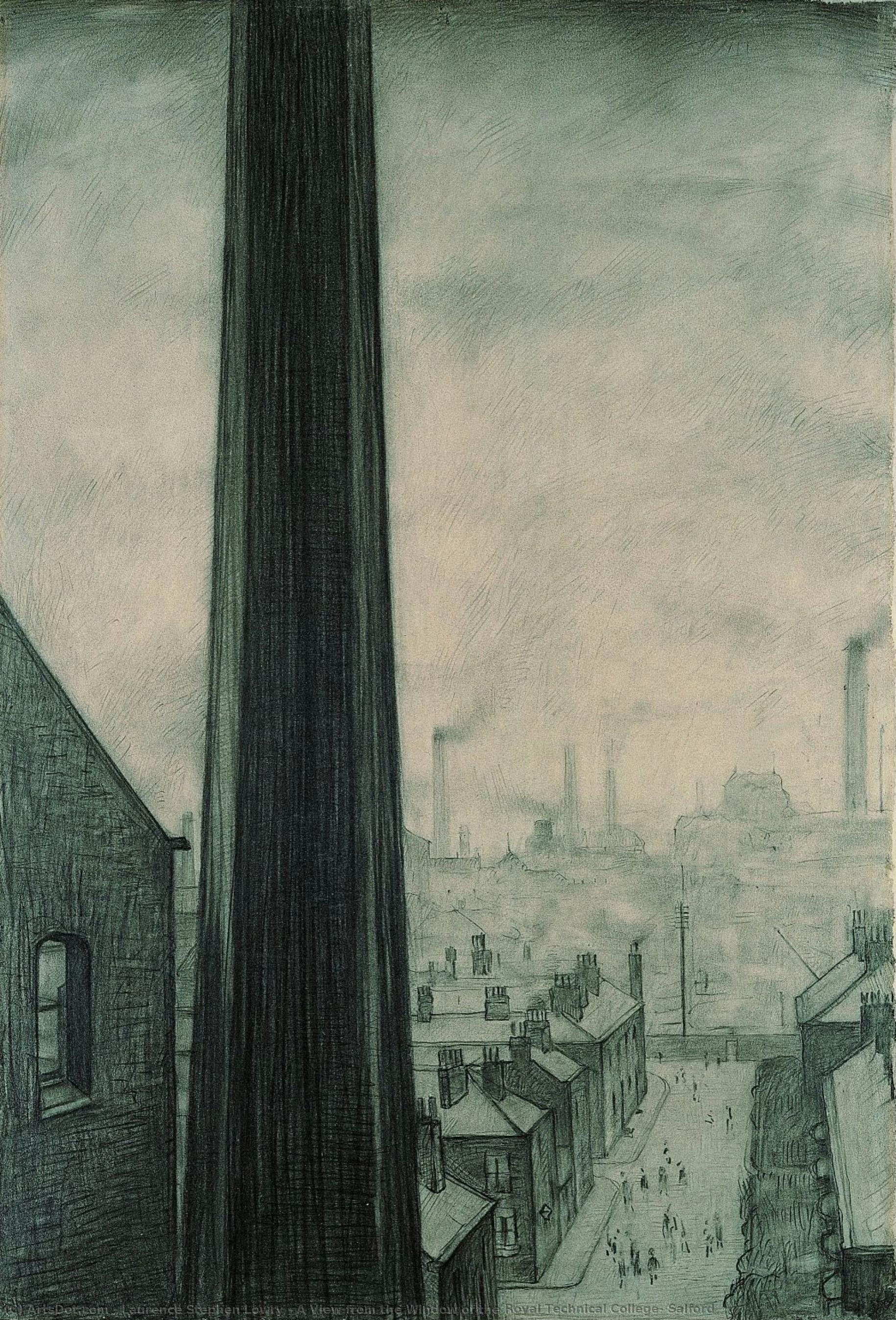 A View From The Window Of The Royal Technical College, Salford — Laurence Stephen Lowry