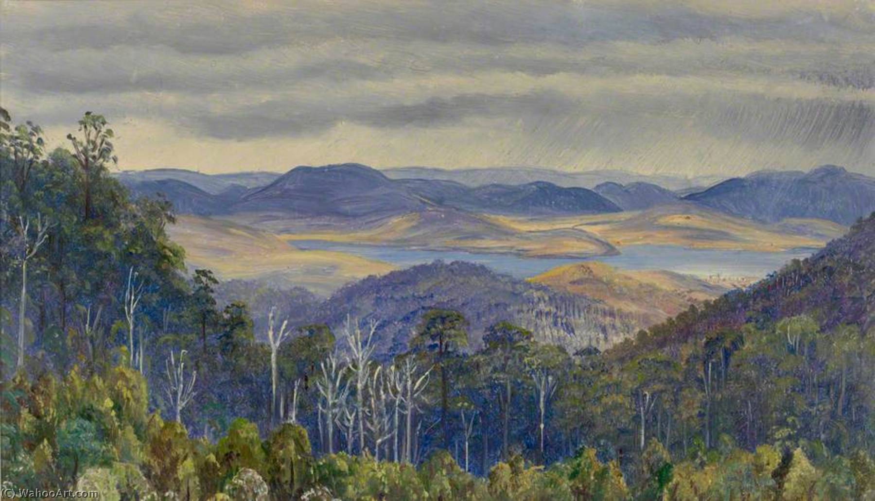 Lake Biwa, Japan — Marianne North