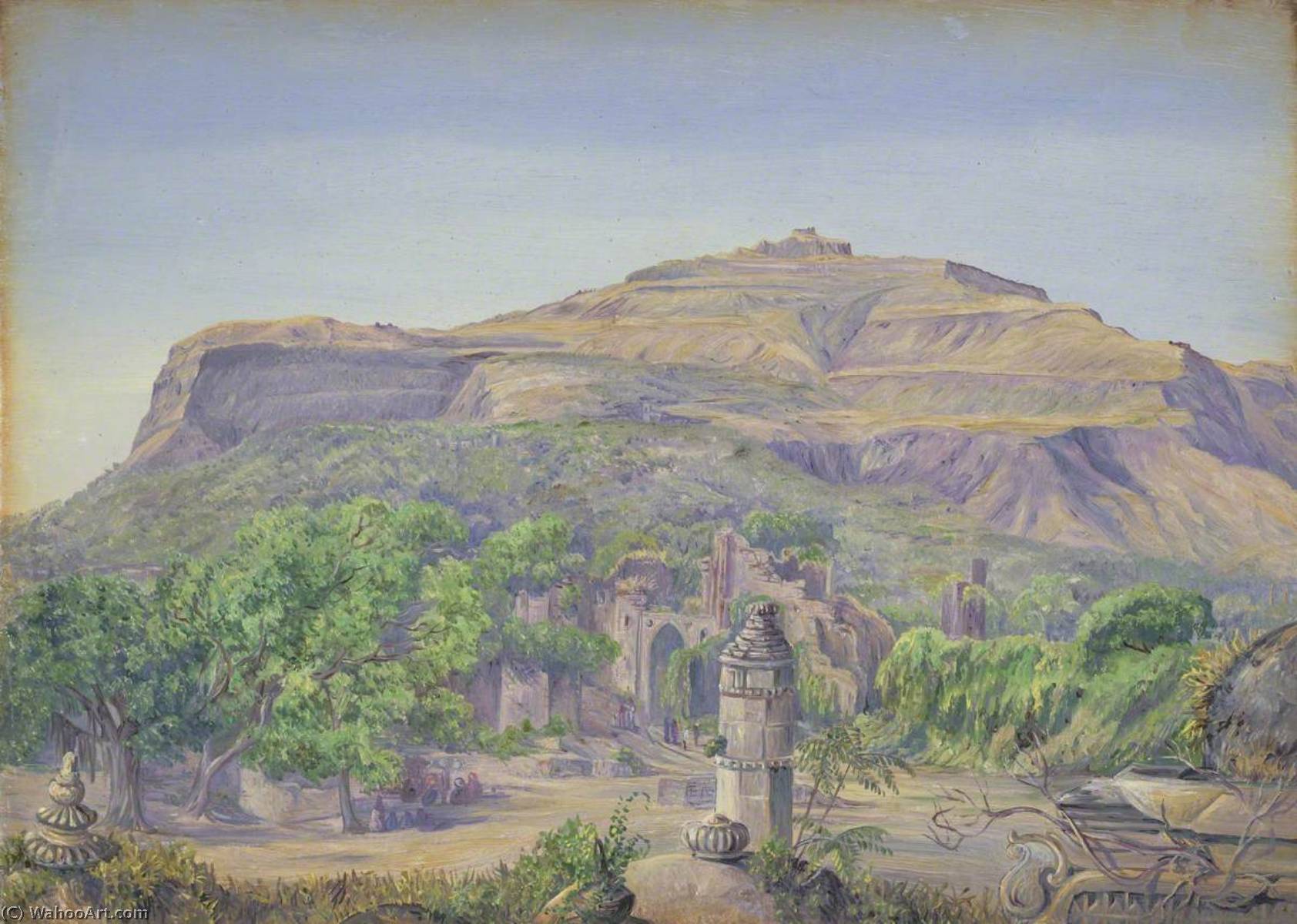 'champaneer, Near Baroda, India. Febr. 1879' — Marianne North