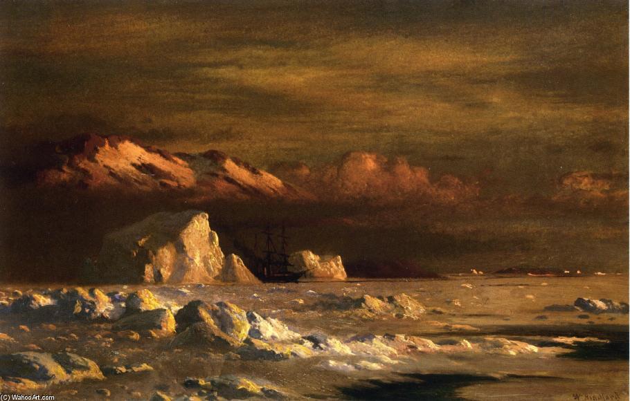 Ship And Icebergs — William Bradford