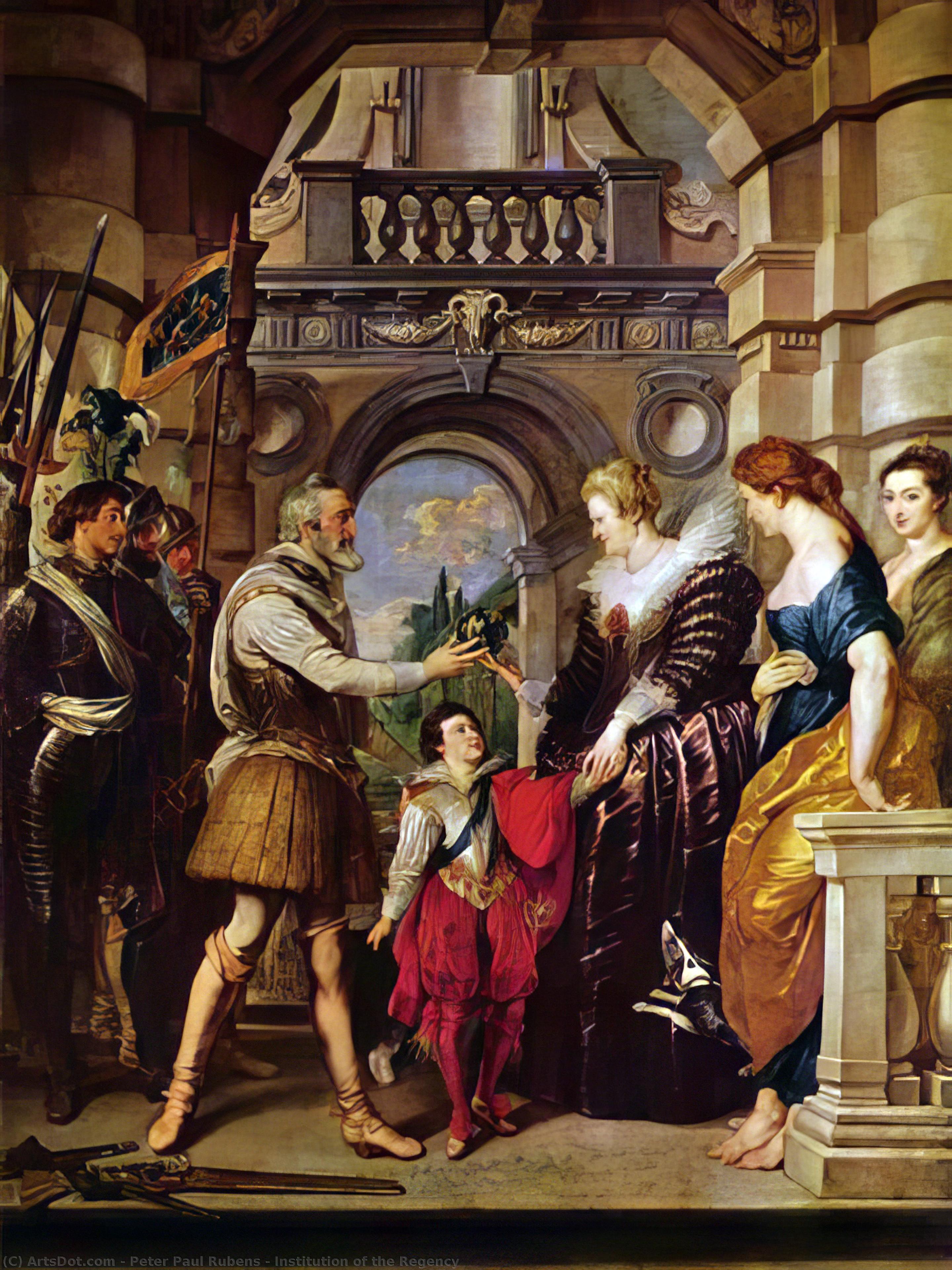 Institution Of The Regency — Peter Paul Rubens