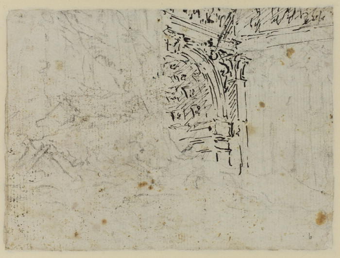 Architectural Details (verso) — Francesco Lazzaro Guardi