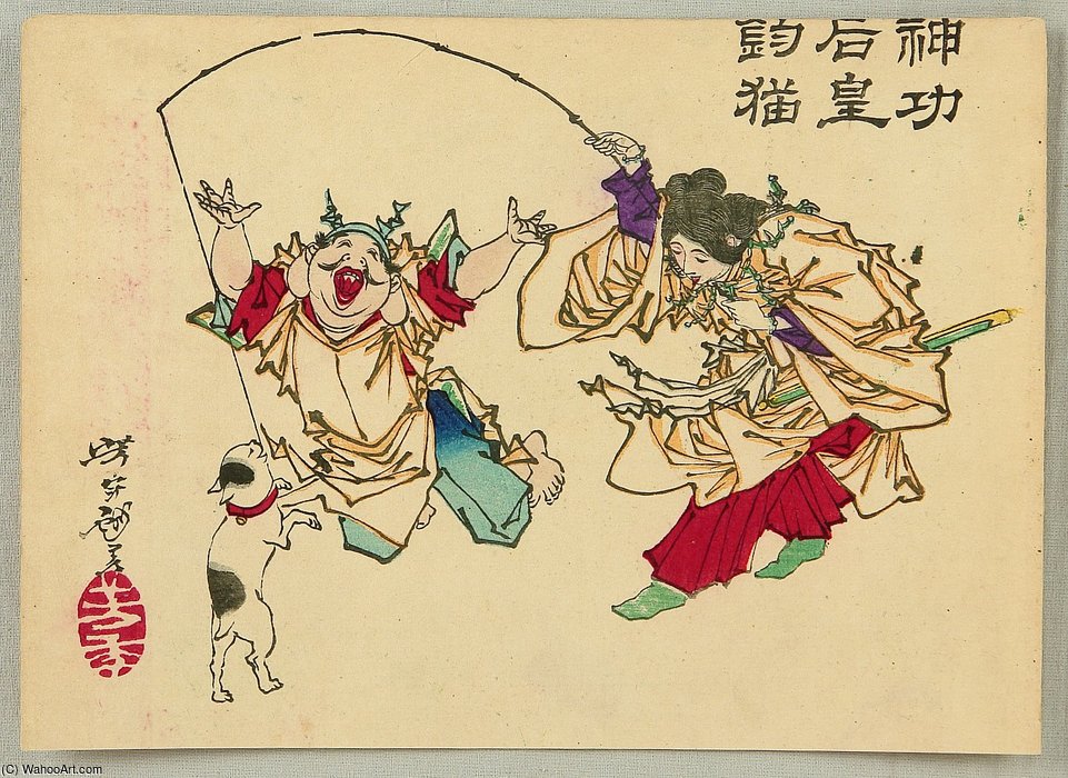 Empress Fishing Cat — Tsukioka Yoshitoshi