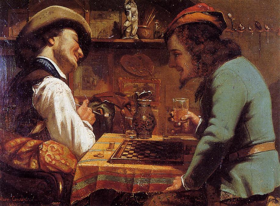 The Draughts Players — Gustave Courbet