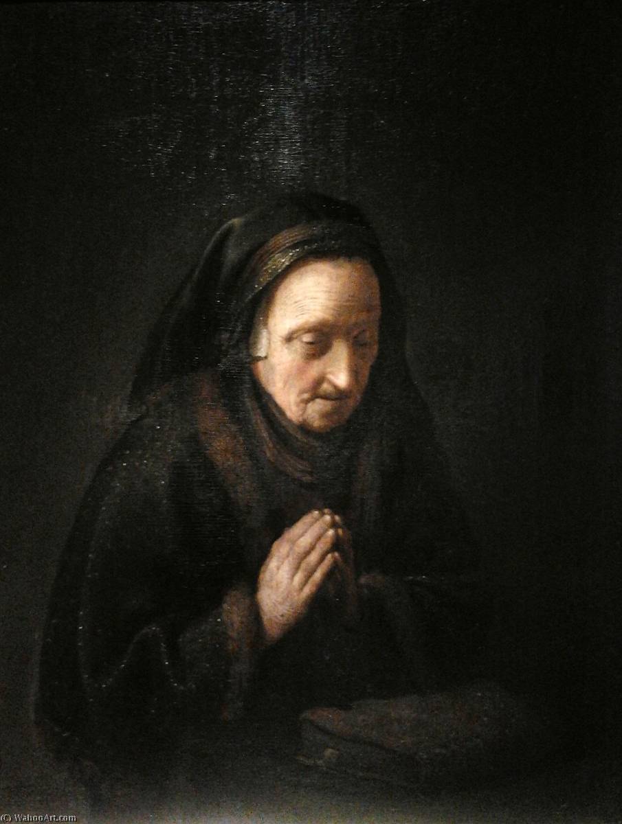 Old Woman In Prayer (rembrandt's Mother) — Gerrit Dou