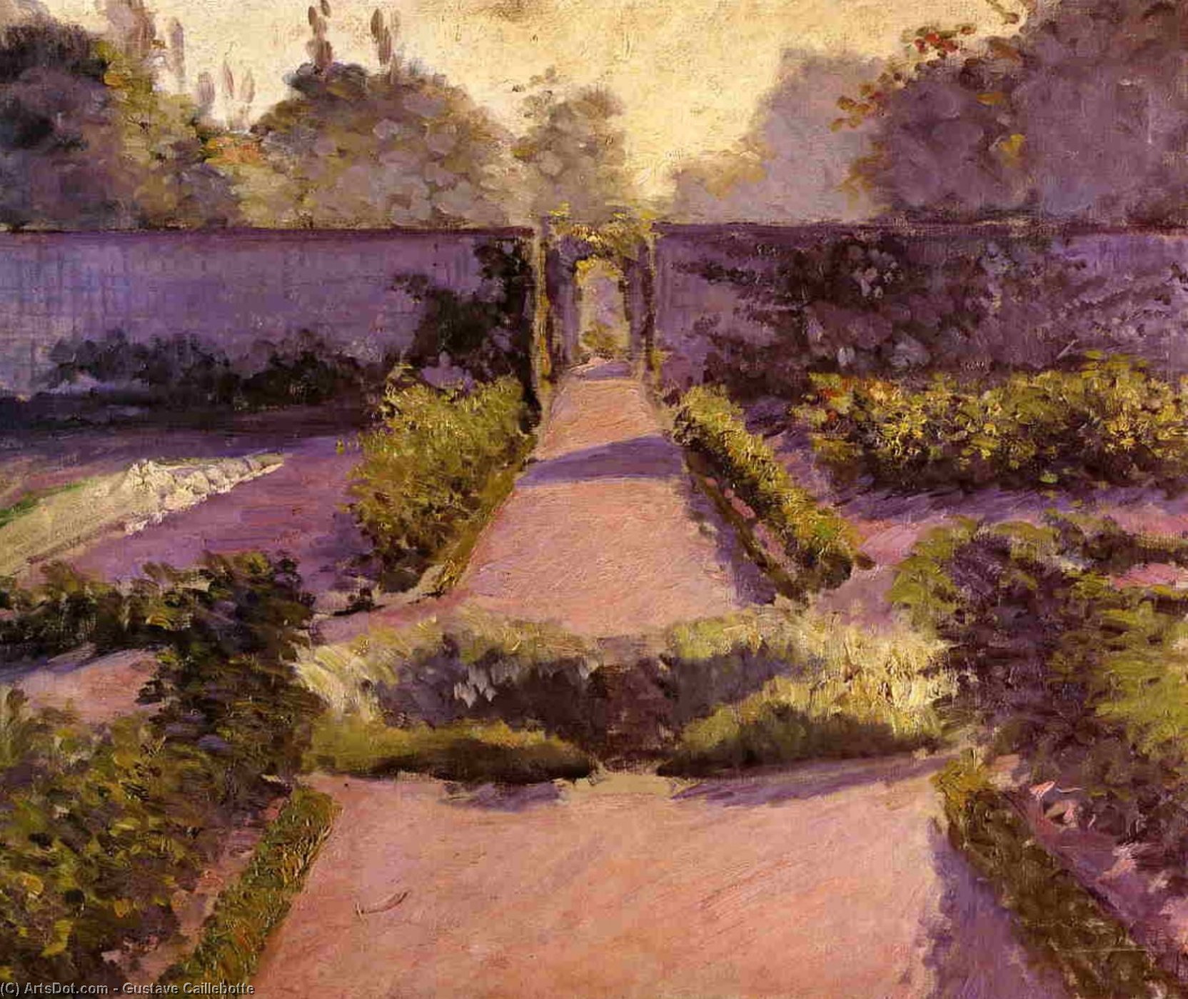 The Kitchen Garden, Yerres — Gustave Caillebotte