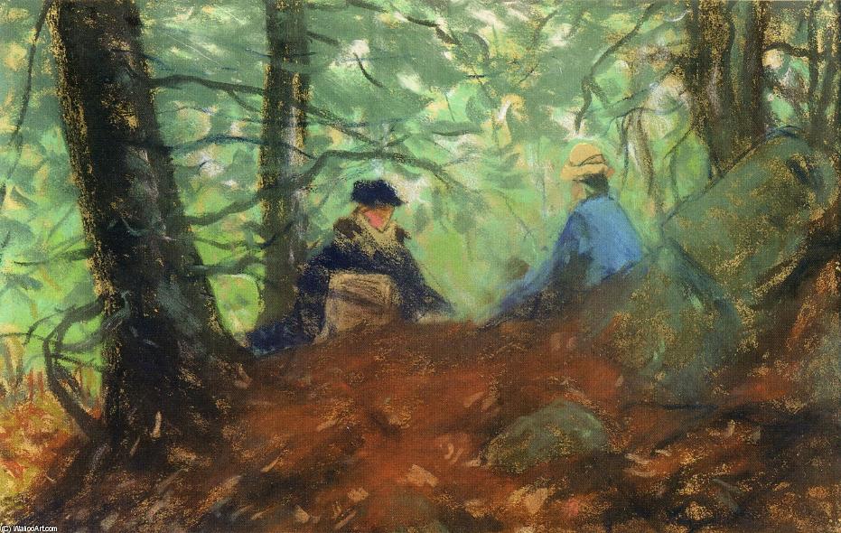 Two Girls In The Woods — Robert Henri