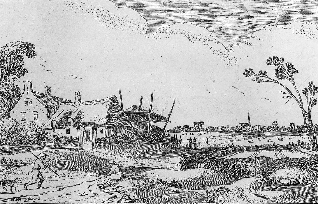 Farm In Landscape — Esaias Van De Velde